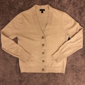 Merino wool V-neck cardigan sweater SZ L